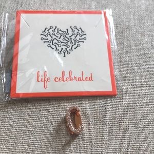 KEEP Collective Pave Rose Gold Letter C Charm